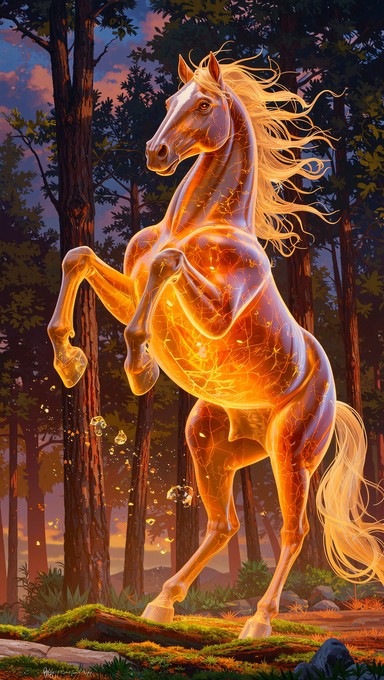 Free Golden Steed Rising Image - Amber, Horse, Golden | Download at ...