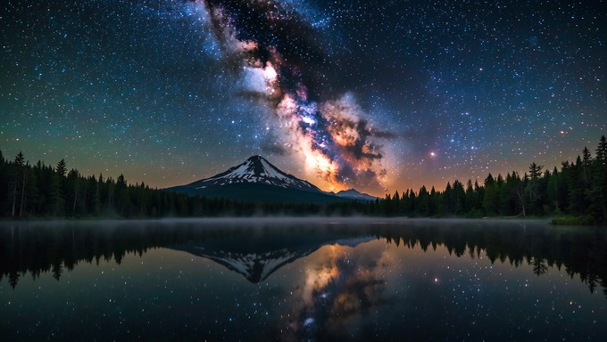 Free Cosmic Mirror Reflection Image - Astrophotography, Galaxy, Stars ...