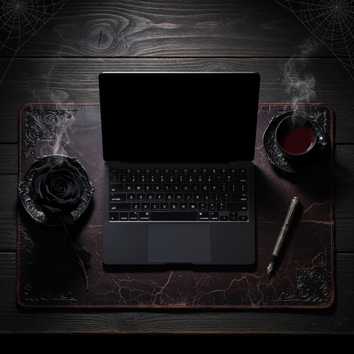 Free Dark Gothic Workspace Image - Gothic, Workspace, Laptop | Download ...