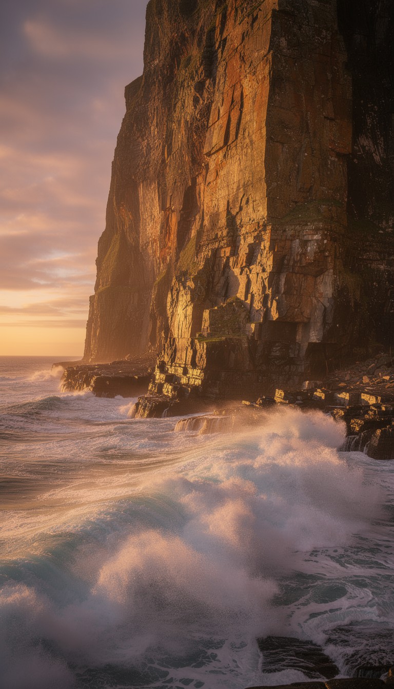 Free Sunset Cliff Drama Image - Sunset, Cliff, Ocean | Download at ...