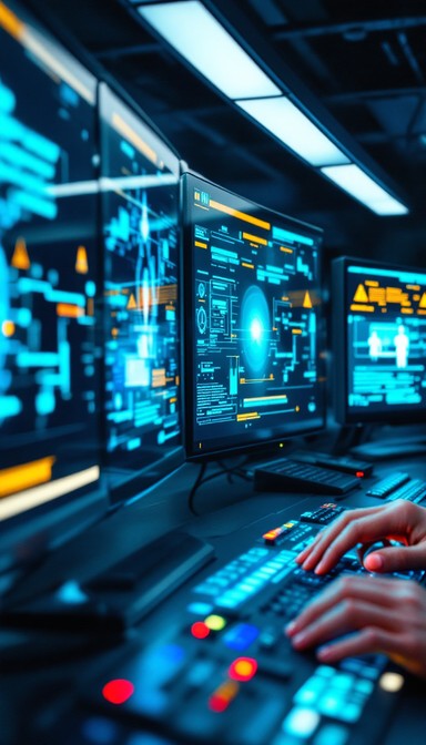Free Future Control Room Image - Cybersecurity, Technology, Futuristic ...