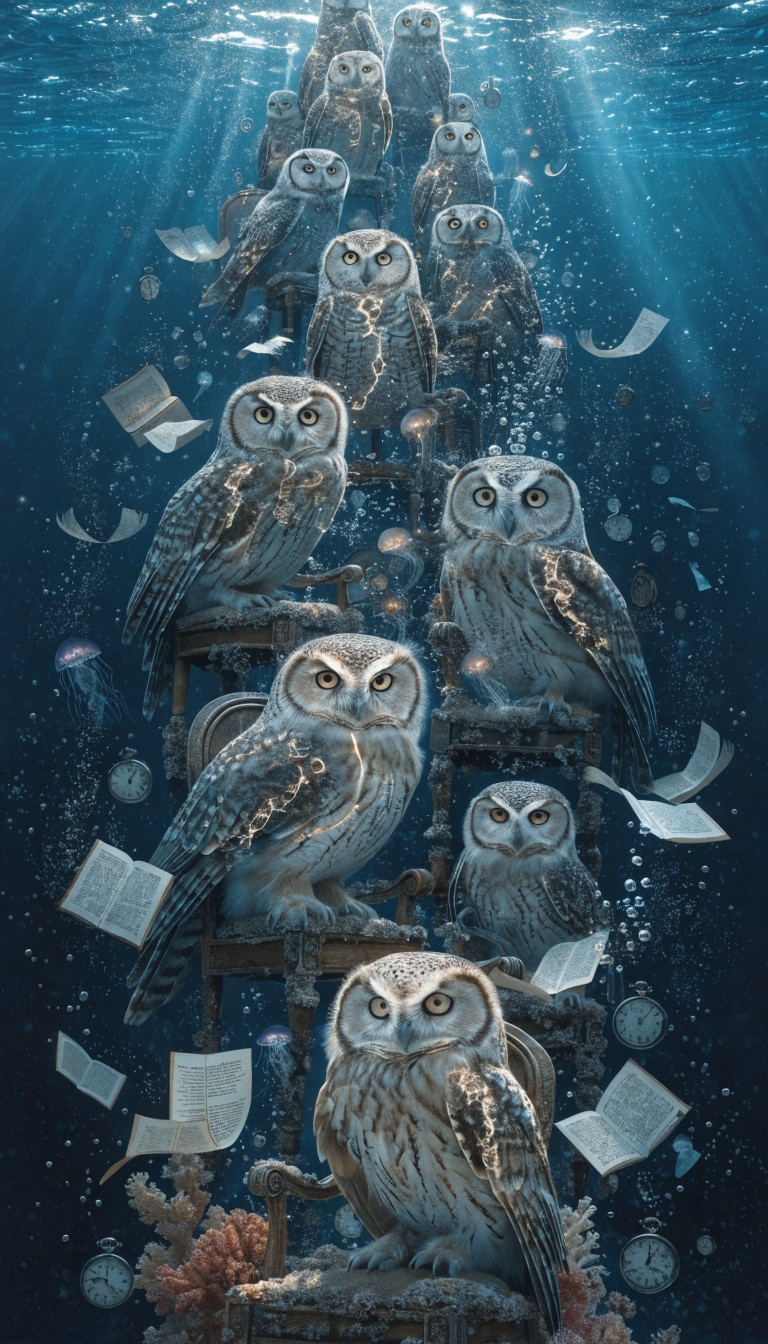 Free Underwater Owl Parliament Image - Underwater, Owls, Surreal ...
