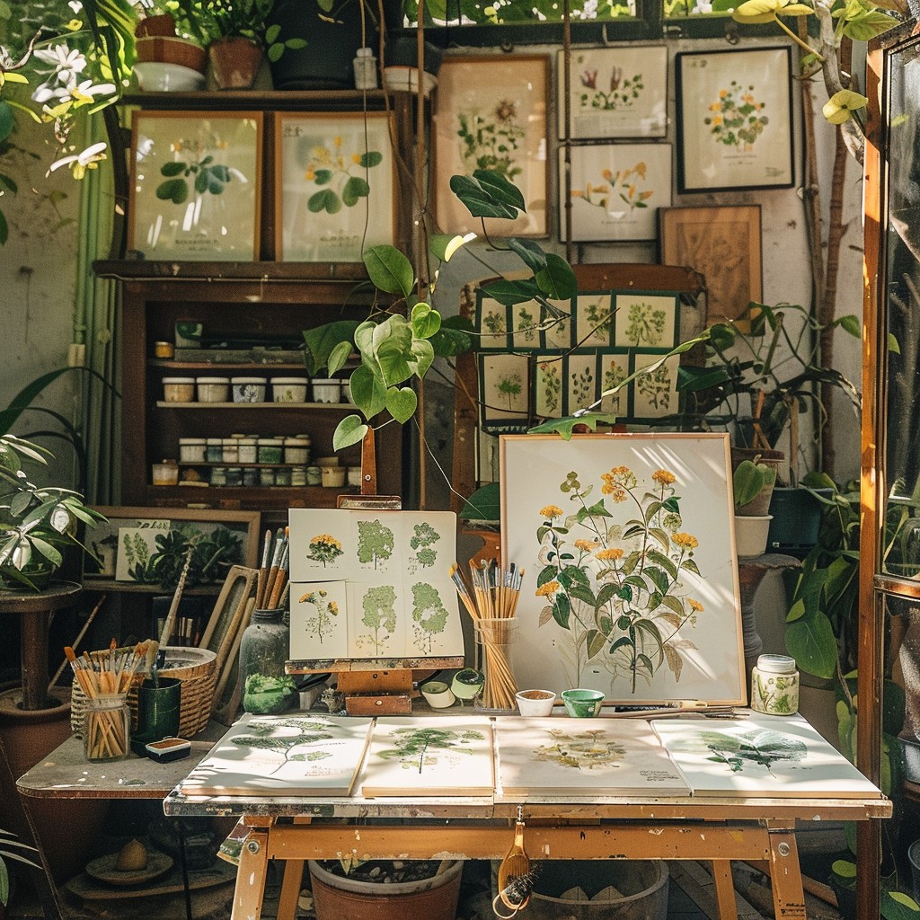 Studio Botanic Free Artistic Botanical Studio Image - Studio, Botanical, Illustrations ...