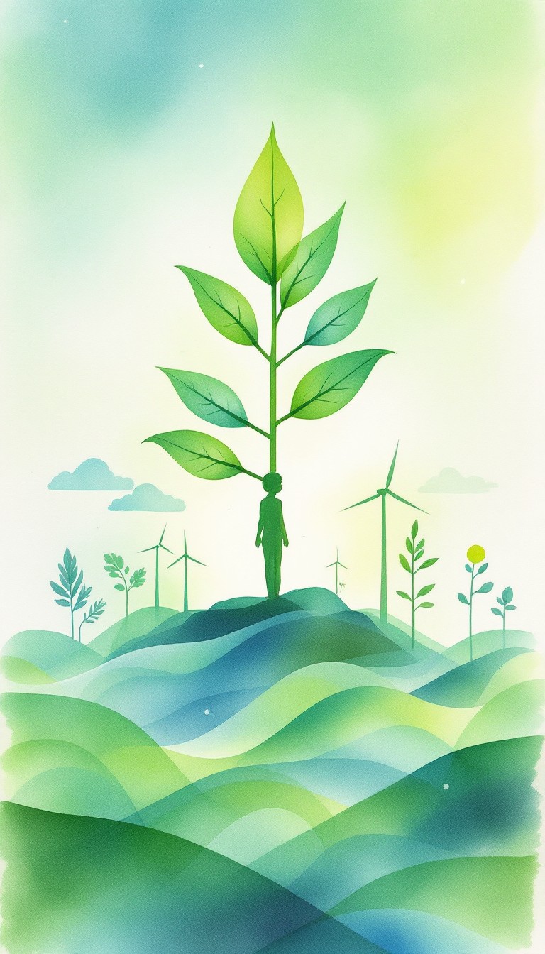 Free Sustainable Green Vision Image - Sustainability, Watercolor, Green ...