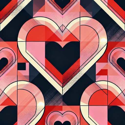 Chest Heart Shape Pattern Free Geometric Heart Pattern Image - Pattern, Geometric, Heart ...