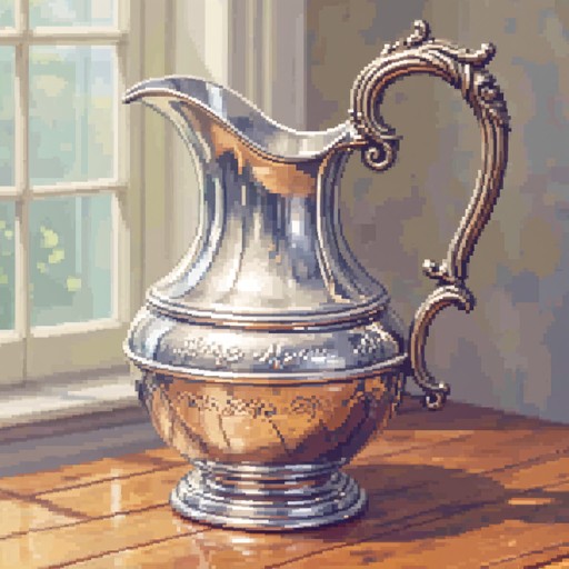 Free Silver Pixel Ewer Image - Ewer, Pitcher, Vessel | Download at ...