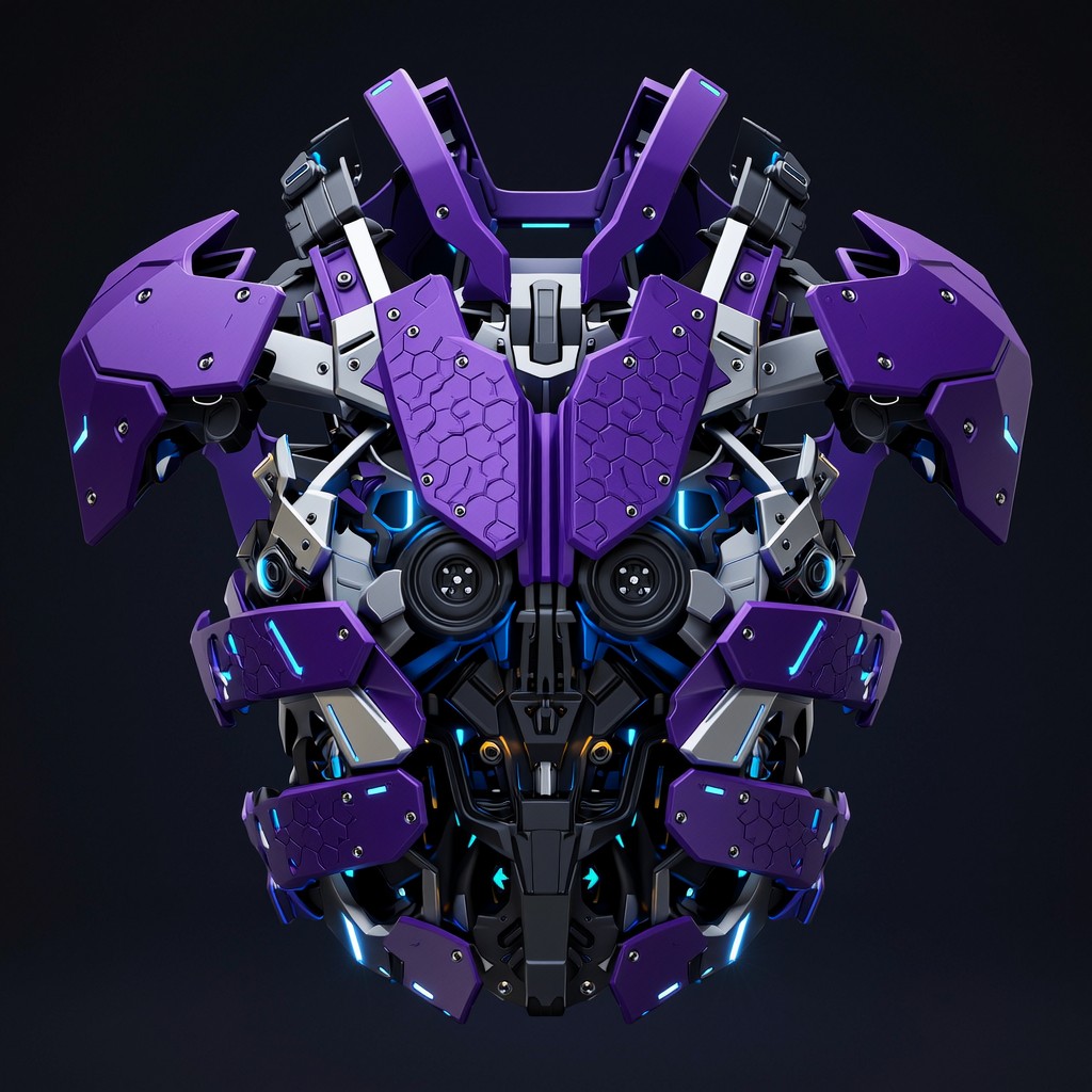 Free Futuristic Purple Exoskeleton Image - Exoskeleton, Purple ...