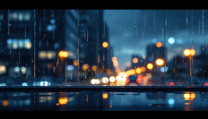 Free Rainy City Lights Image - Rain, Cityscape, Night | Download at ...