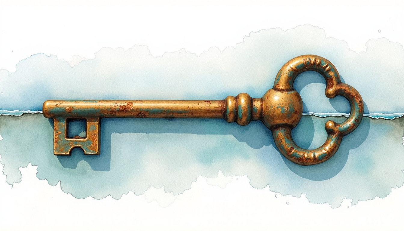 Free Golden Vintage Key Image - Key, Brass, Antique | Download at StockCake