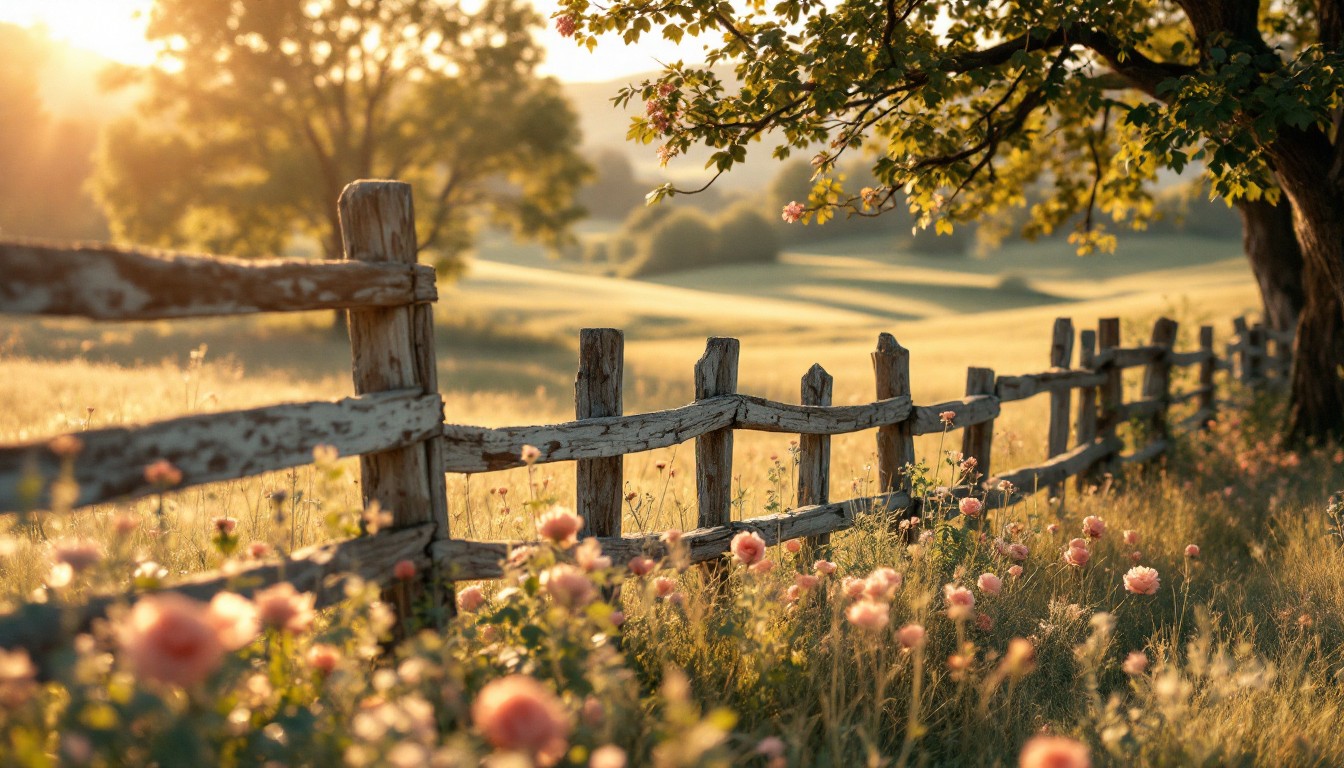 Free Golden Countryside Dreams Image - Countryside, Vintage, Fence ...