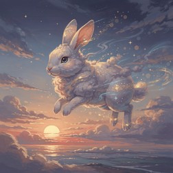 Free Celestial Cloud Rabbit Image - Rabbit, Bunny, Clouds | Download at ...