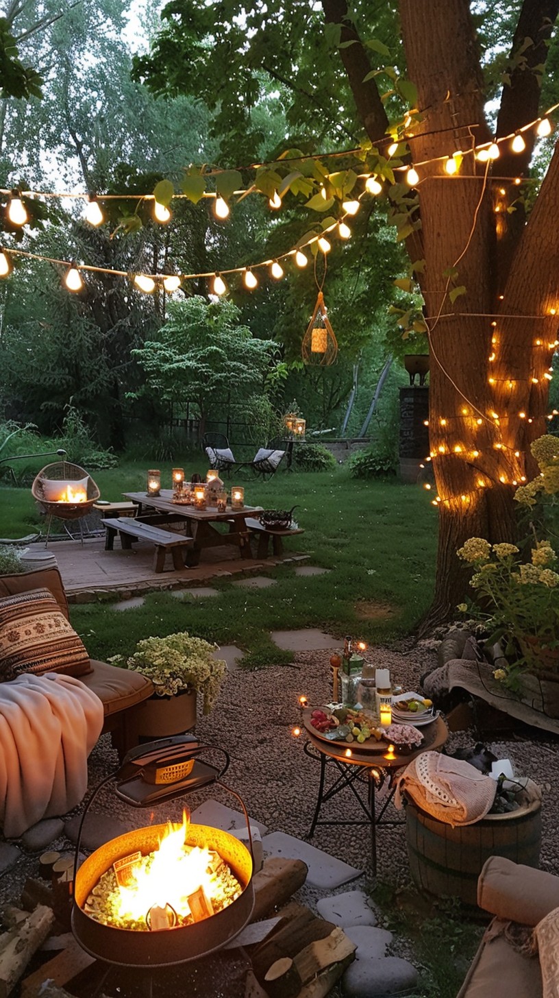 Tonight Outside Free Cozy Evening Outdoors Image - Garden, Evening, Lights | Download ...