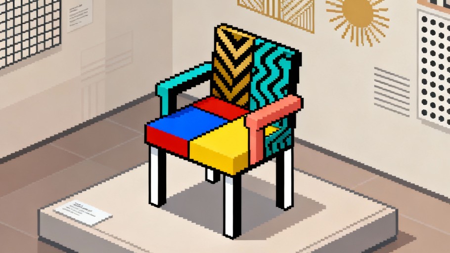 Pixel Seating Free Design Styles Collide Photo - Chair, Pixel, Bauhaus | Download at ...
