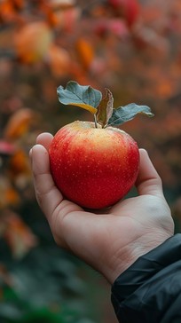 Free Handheld Juicy Apple Image - Apple, Red, Fruit | Download at StockCake
