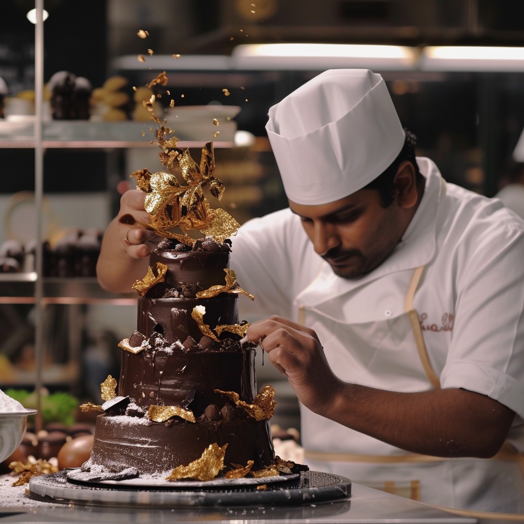 Free Chef Decorating Cake Image - Chef, Pastry, Chocolate | Download at ...