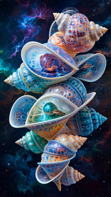 Free Cosmic Shell Metamorphosis Image - Bioluminescent, Cosmic ...