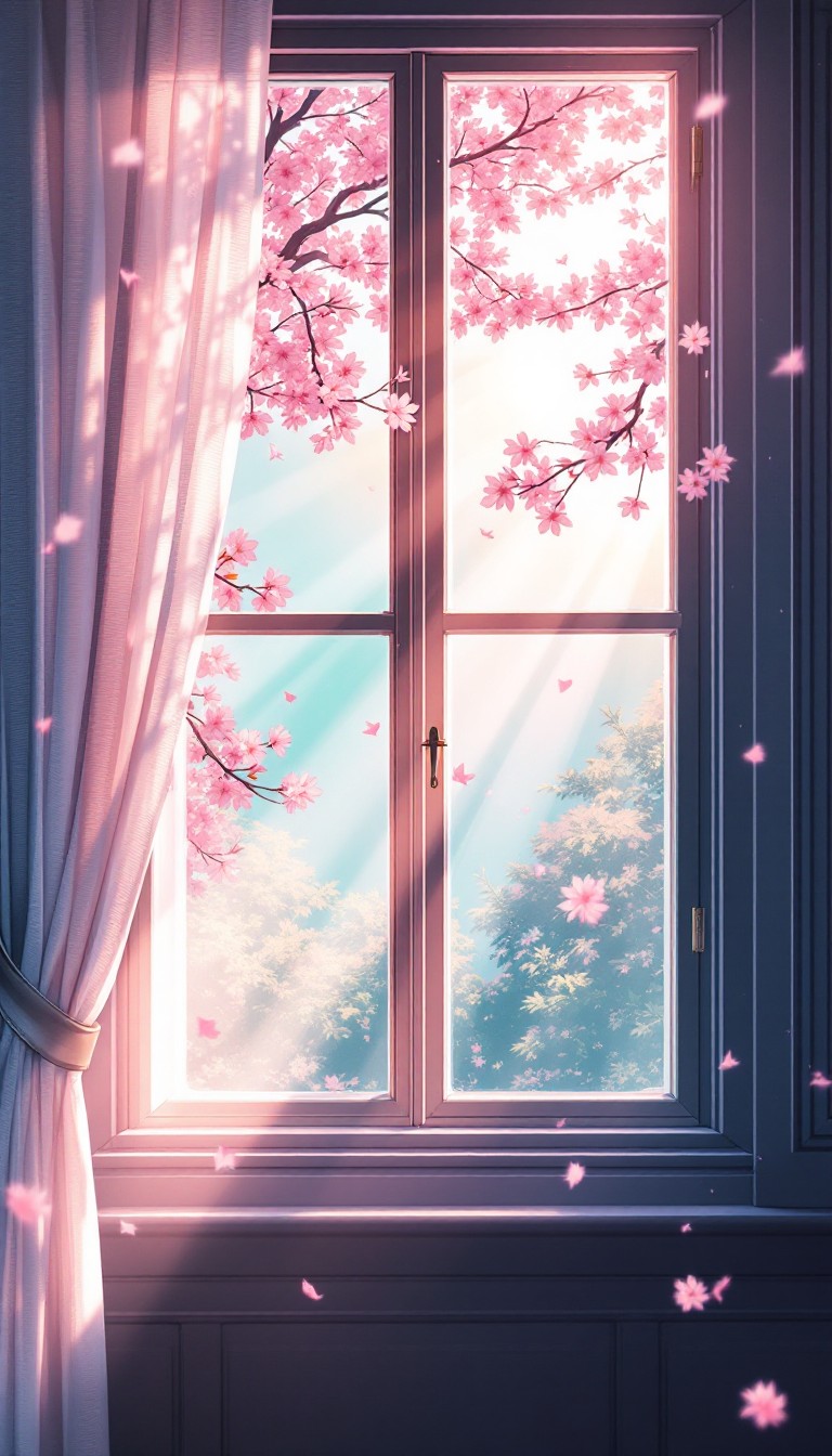 Free Cherry Blossom Window Image - Window, Sakura, Sunlight | Download ...