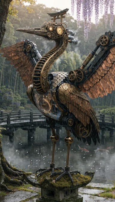 Free Mechanical Swan Glides Image - Steampunk, Mechanical, Swan ...