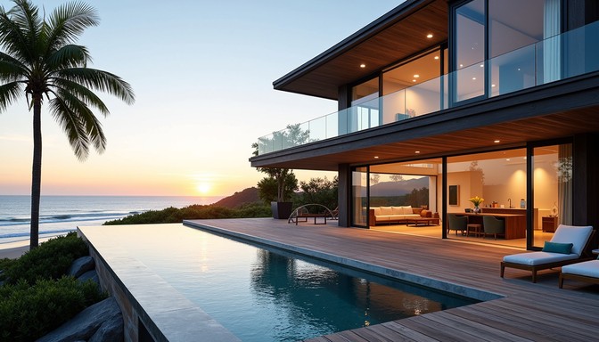 Free Luxury Seaside Escape Image - Luxury, Villa, Sunset | Download at ...