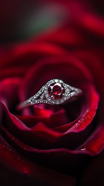 Free Elegant Engagement Ring Image - Red, Rose, Ring | Download at ...