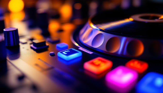Free Illuminated DJ Fader Image - Mixer, Dj, Fader | Download at StockCake