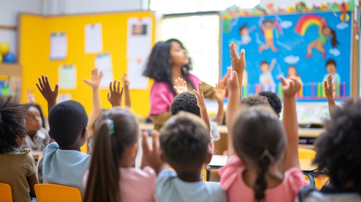 Free Engaged Classroom Interaction Image | Download at StockCake