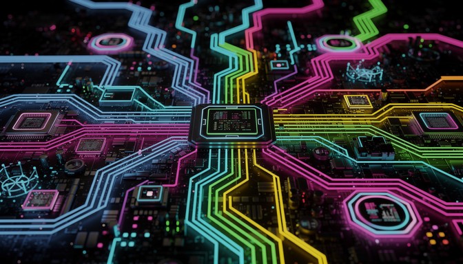 Free Advanced Circuit Technology Image - Technology, Circuit, Neon ...