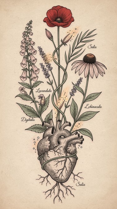 Free Botanical Heart Revival Image - Botanical, Tattoo, Heart ...