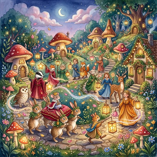 Free Enchanted Twilight Procession Image - Fairytale, Magical ...
