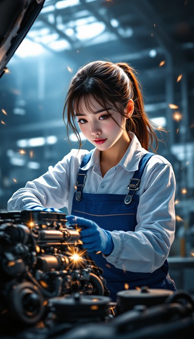 Free Engine Repair Artist Image - Mechanic, Woman, Technician ...