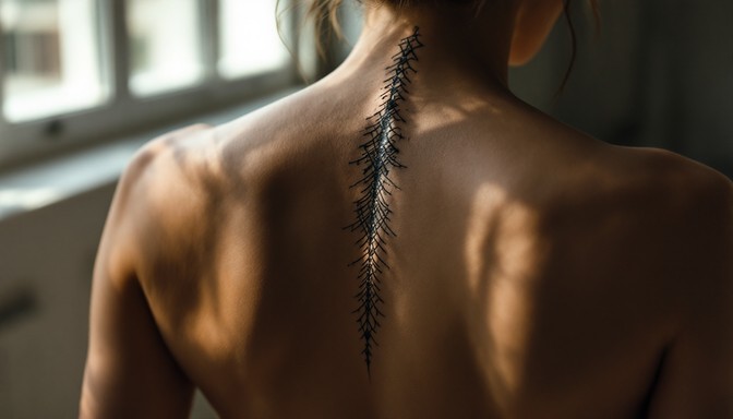 Free Elegant Spine Art Image - Tattoo, Spine, Back | Download at StockCake