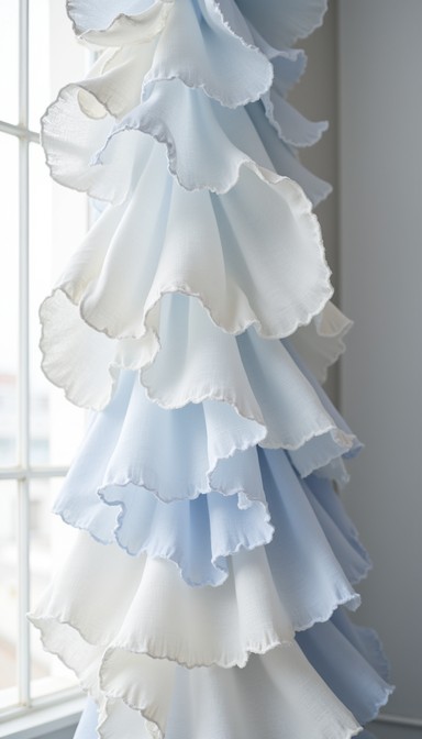 Fabric Flowing Ruffle Free Ethereal Cascading Ruffles Image - Ruffles, Fabric, Cascading ...