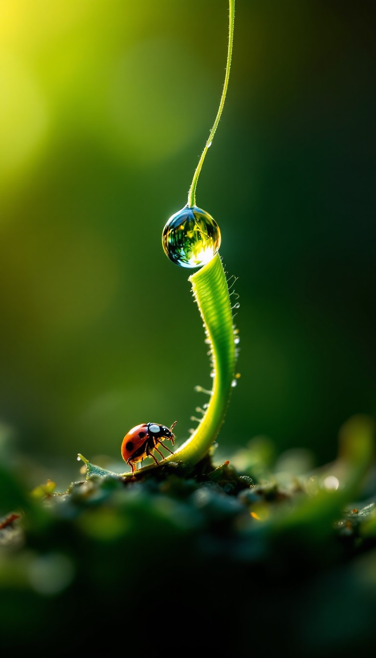 Free Droplet Meets Ladybug Image - Dewdrop, Ladybug, Macro | Download ...
