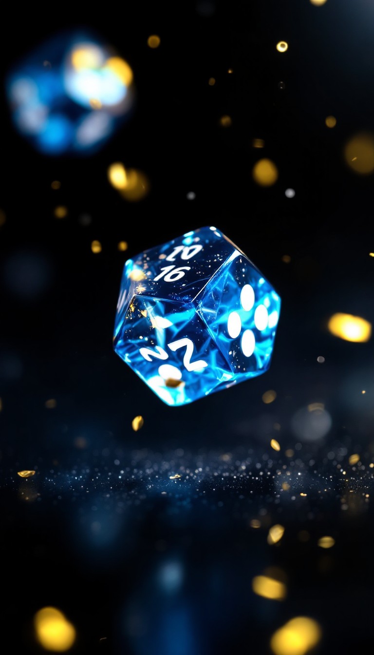 Free Crystalline Gaming Die Image - Die, Dice, Blue | Download at StockCake
