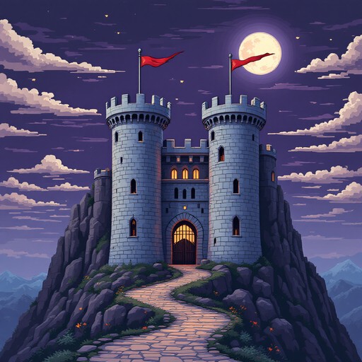 Free Pixel Castle Kingdom Image - Castle, Pixel, Fortress | Download at ...