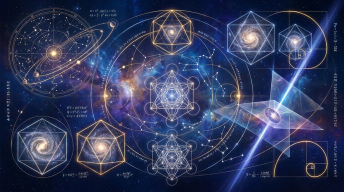 Free Cosmic Geometry Blueprint Image - Astronomy, Cosmic, Geometry ...