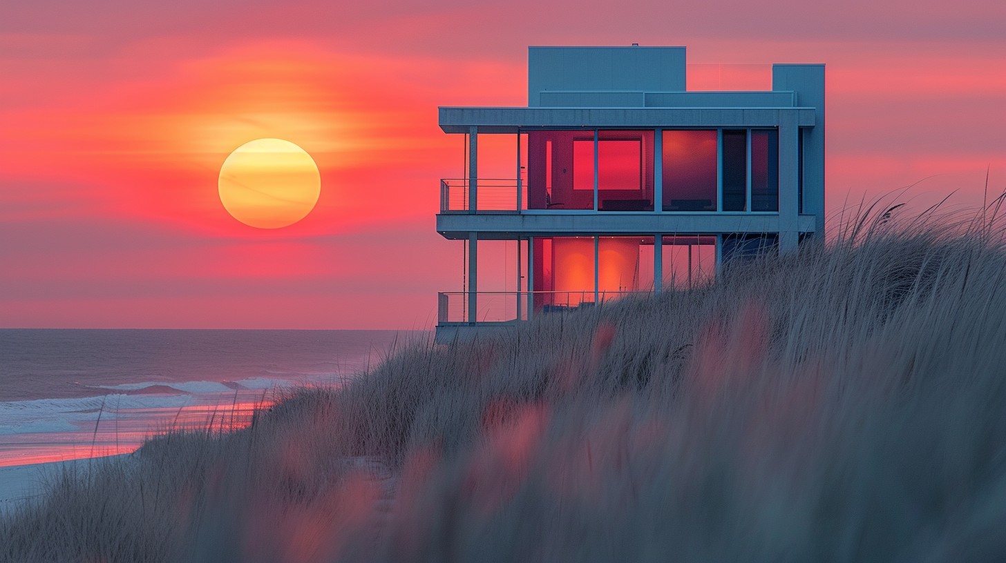 Free Sunset Beach House Image - Sunset, Beach, House | Download at ...