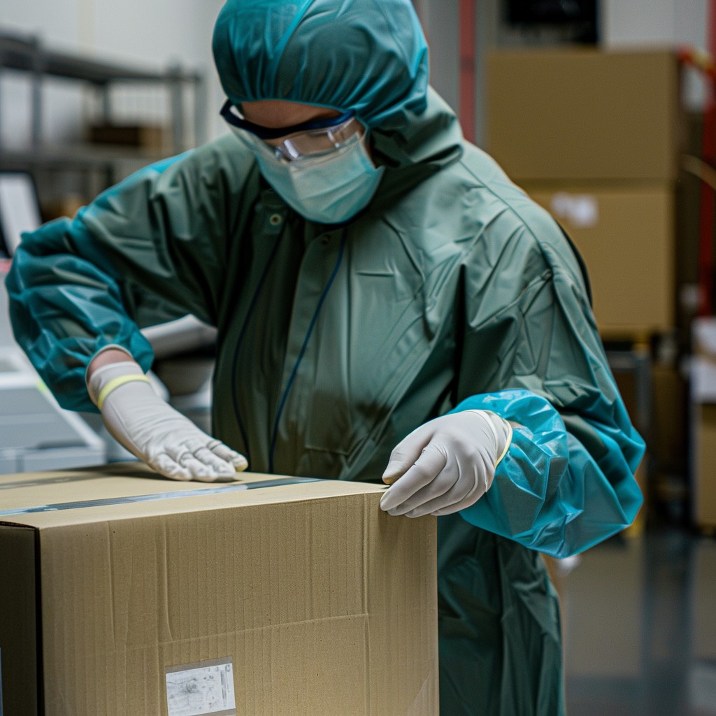 Inspect Package Free Worker Inspecting Package Image - Worker, Inspection, Protective ...
