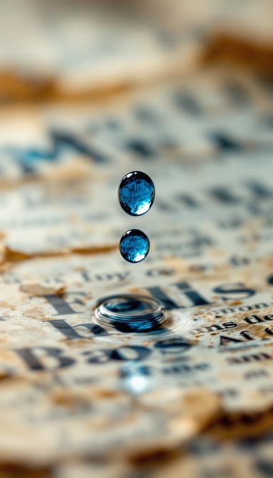 Free Suspended Blue Drop Image - Drop, Ink, Blue | Download at StockCake