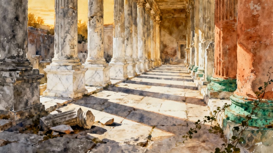 Free Ancient Columns Illuminated Photo - Columns, Ancient, Classical ...