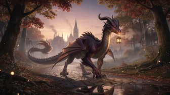 Free Dragon Autumn Stroll Image - Dragon, Fantasy, Autumn | Download at ...
