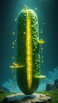 Pickle Creature Free Ethereal Pickle Portal Image - Pickle, Magical, Emerald | Download ...