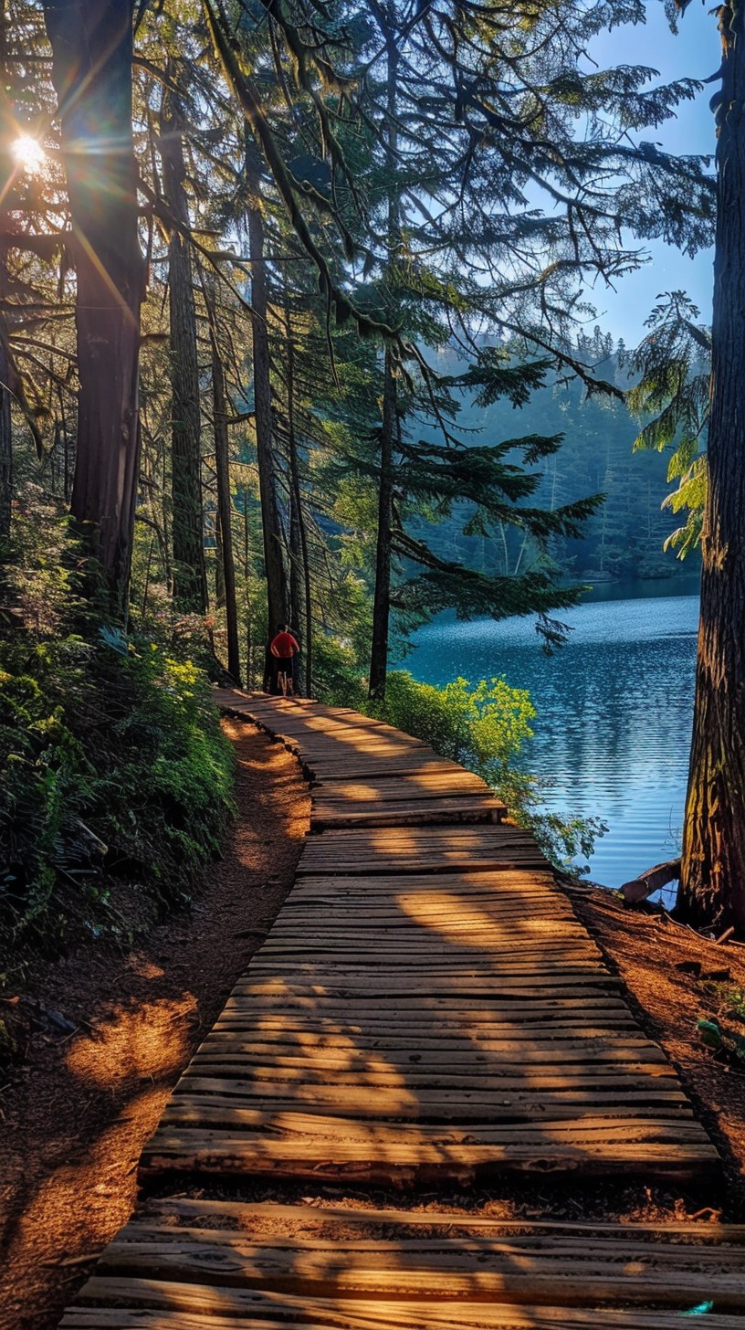 Free Serene Lake Path Image - Serene, Lake, Path | Download at StockCake