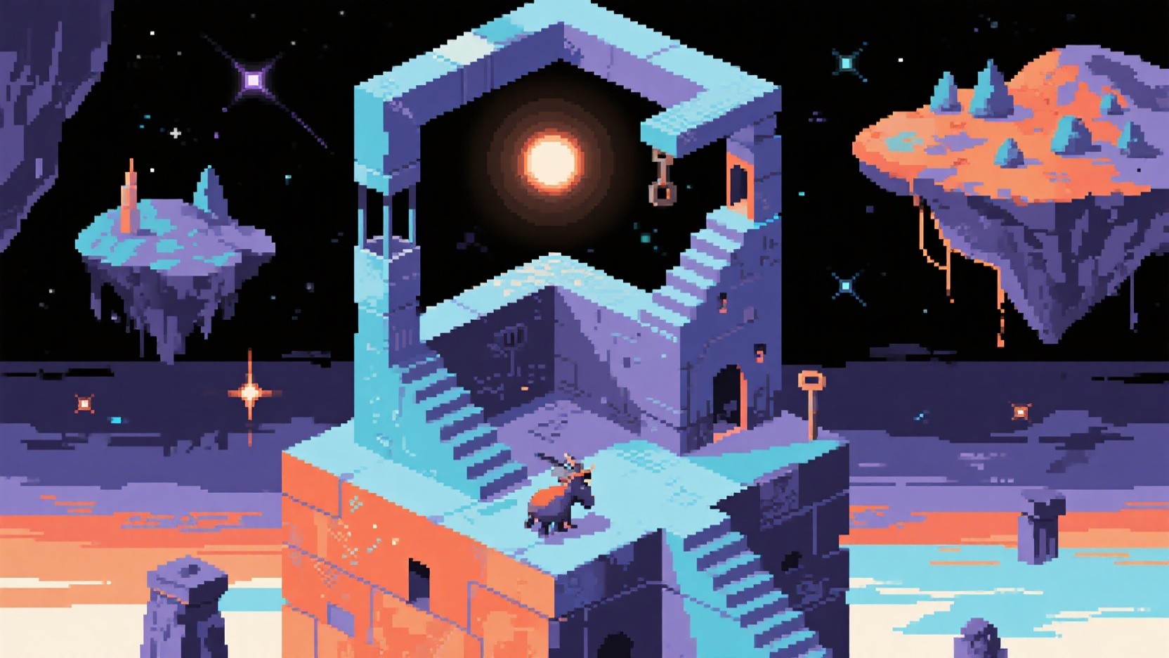 Free Impossible Pixel Paradox Image - Pixelart, Surreal, Escher ...