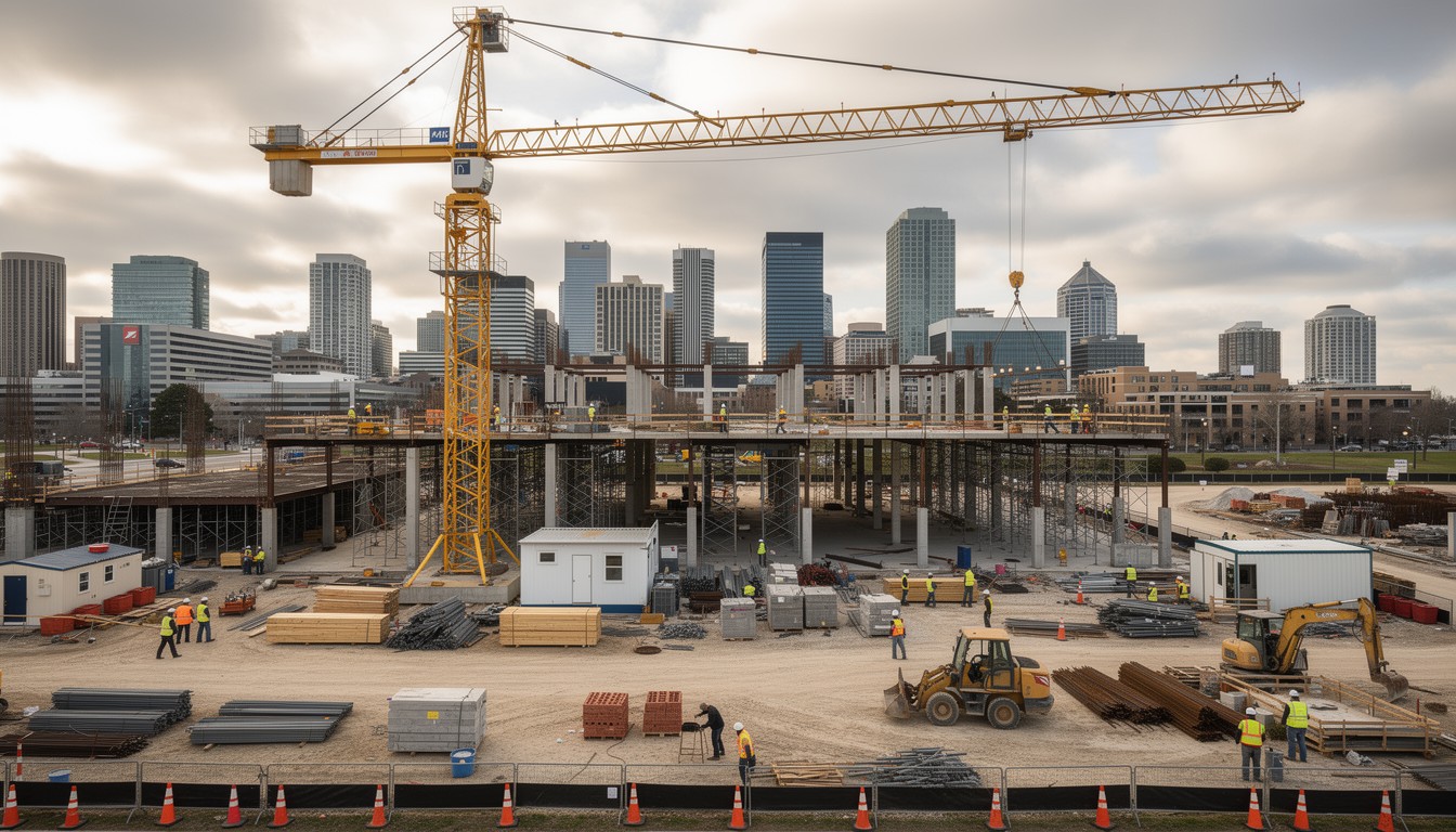 Free Construction Site Progress Image - Construction, Crane, Building ...
