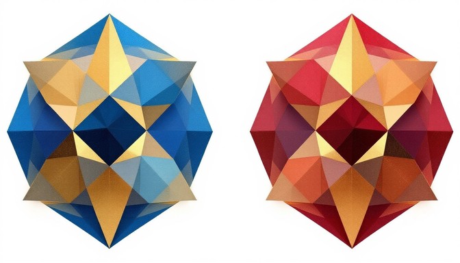 Free Geometric Metallic Emblems Image - Geometric, Abstract, Polyhedra ...