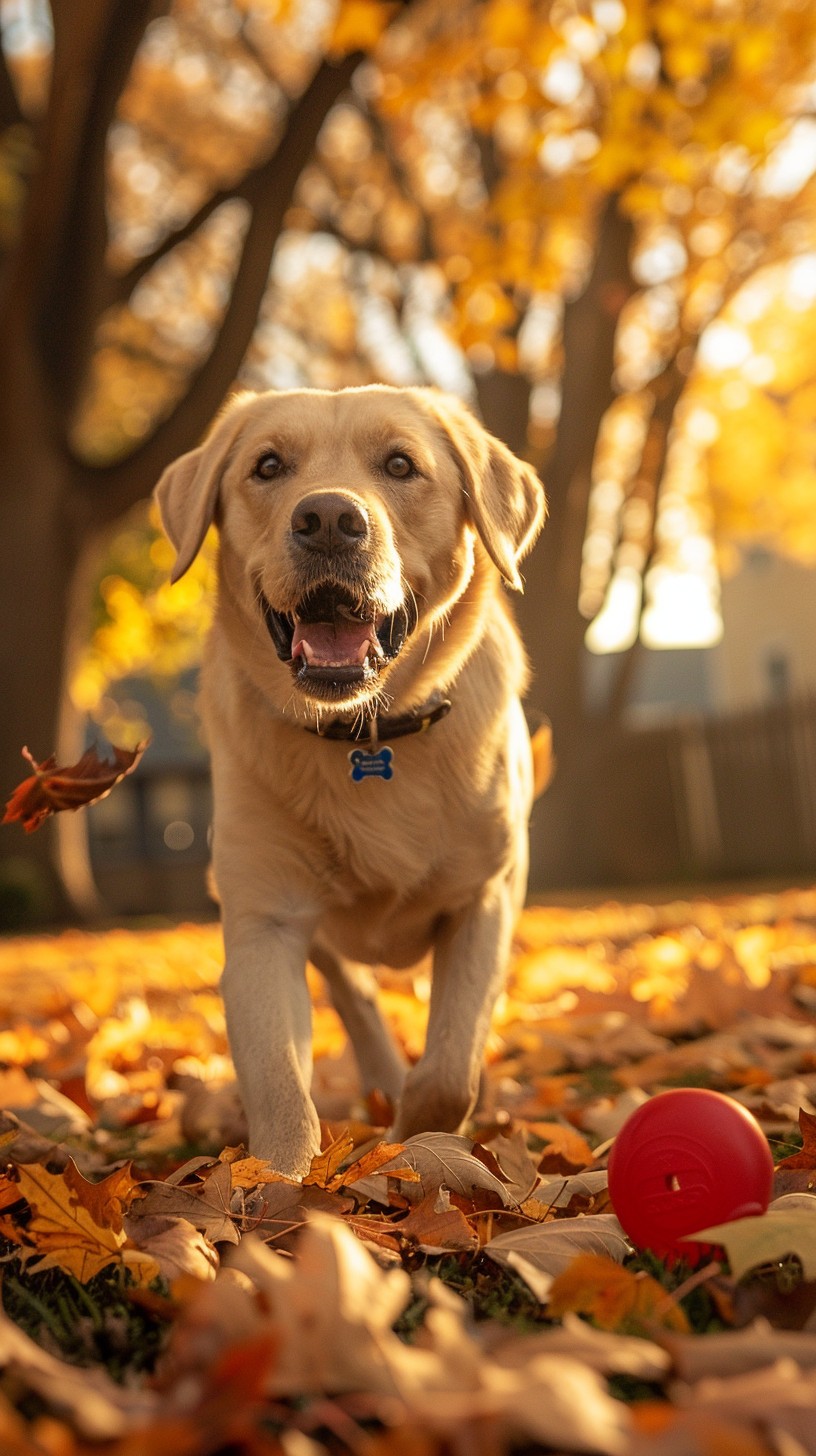 Free Autumn Dog Fun Photo - Dog, Autumn, Leaves | Download at StockCake