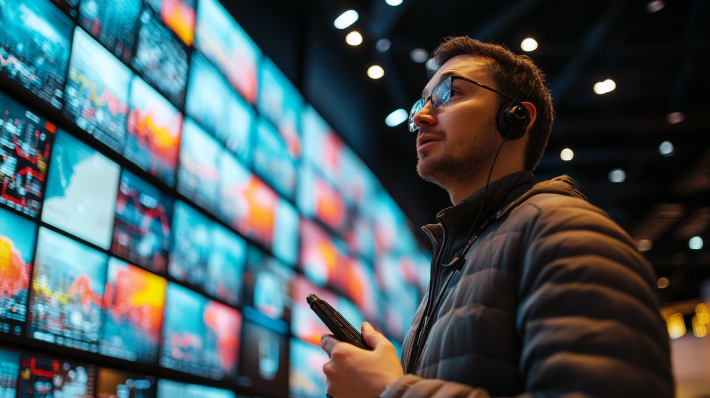 Free Man Viewing Screens Image - Electronics, Technology, Television ...