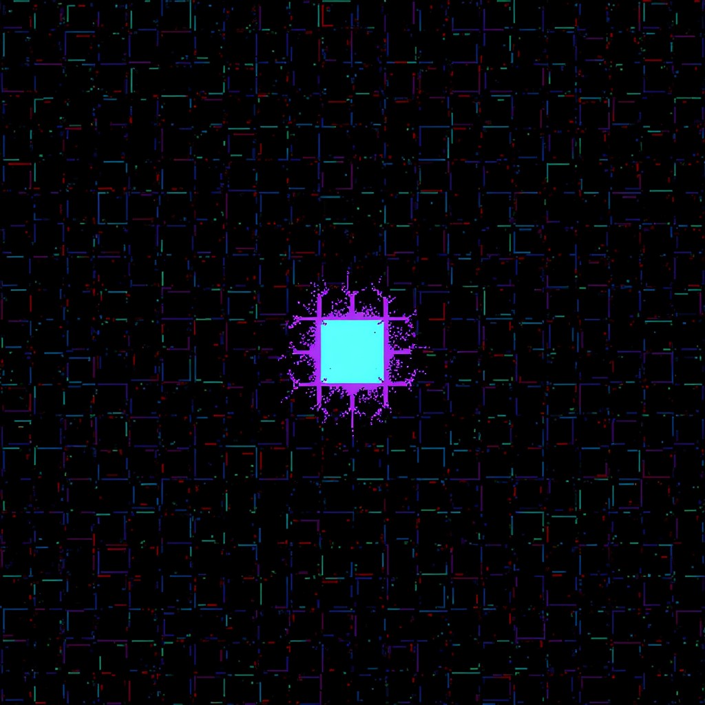 Free Neon Corruption Core Image - Pixel, Digital, Glowing | Download at ...