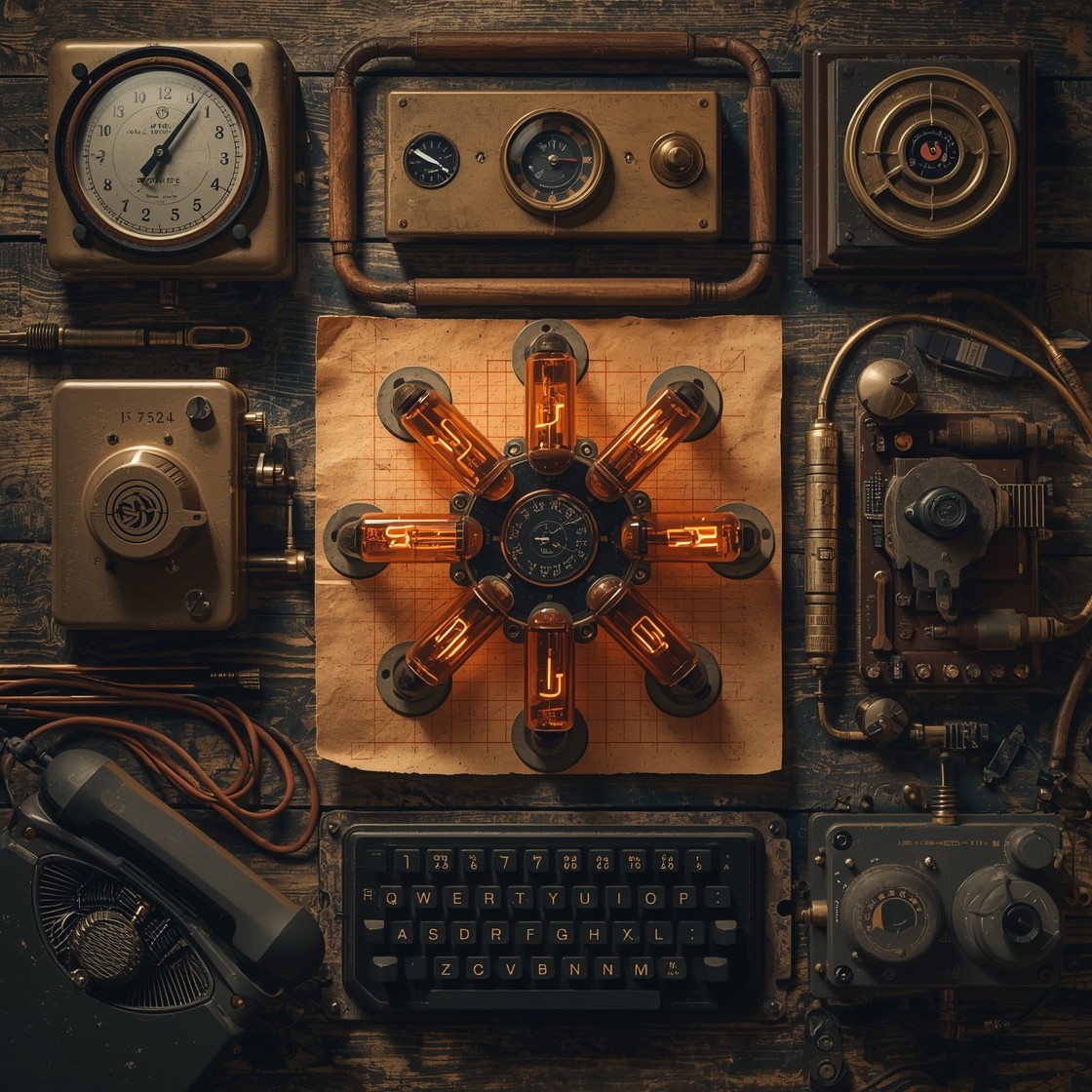 Free Vintage Technology Collection Image - Vintage, Technology, Retro ...
